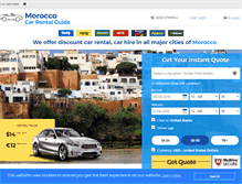 Tablet Screenshot of moroccocar.com